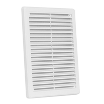Rama de aerisire Haco, acoperita cu plasa, 175 x 250, alb